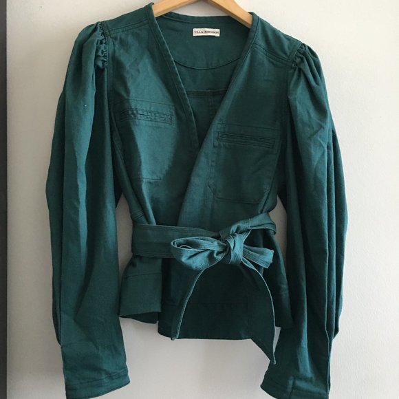 Ulla Johnson Jackets & Blazers - NWT Ulla Johnson emerald green jacket w/ belt